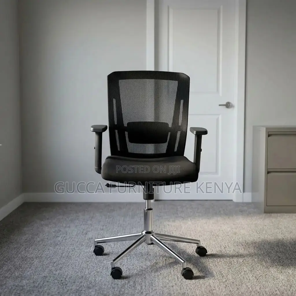 Mid-Back Ergonomic Swivel Secretary Chair.