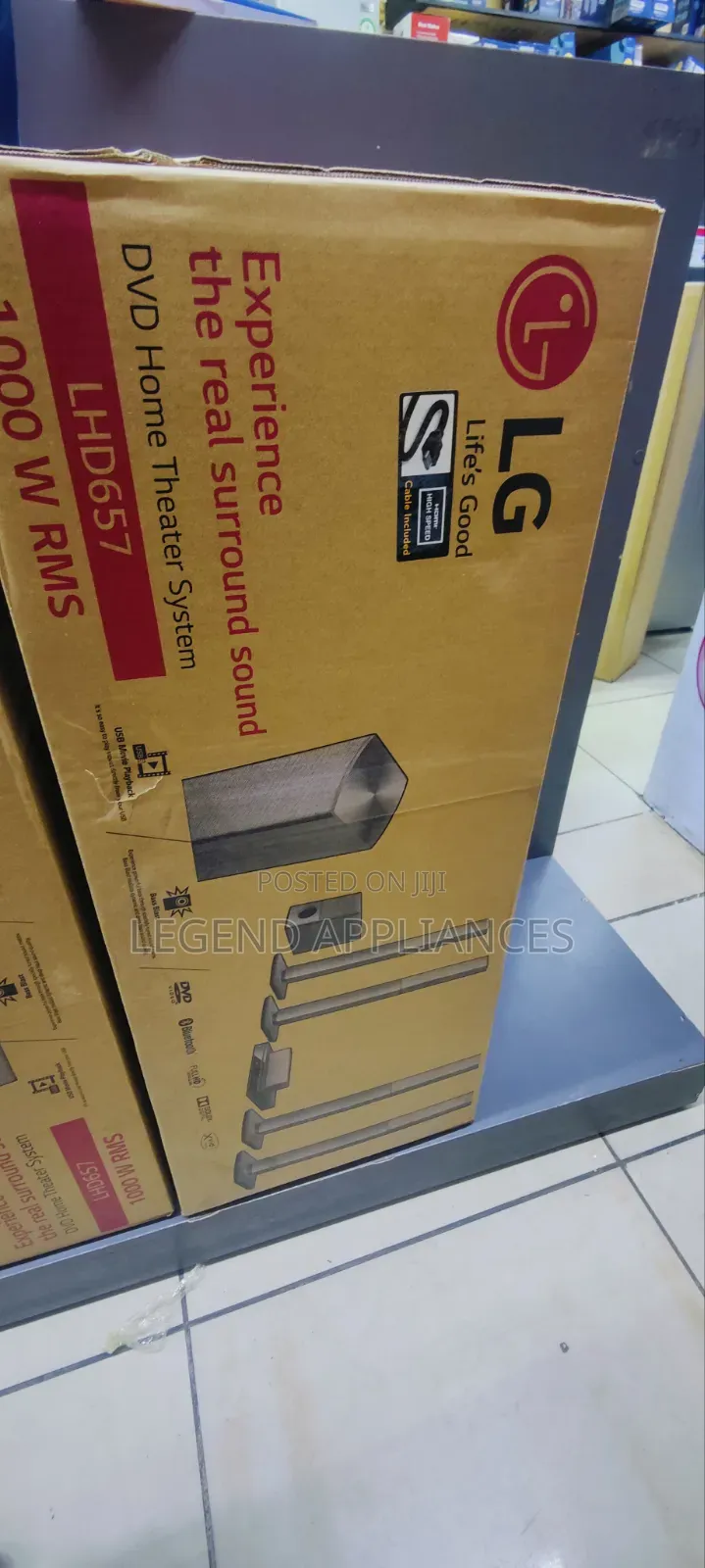 LG LHD657- 1000W 5.1Ch DVD Home Theatre System
