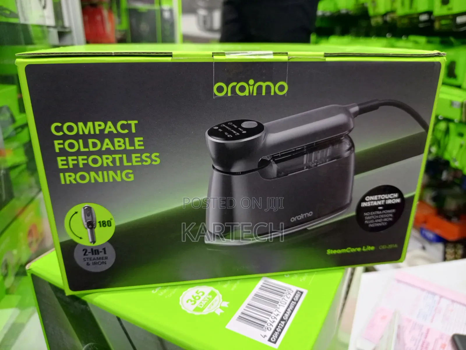 Oraimo SteamCore Lite Portable Steam Iron With 180° Rotating Handle