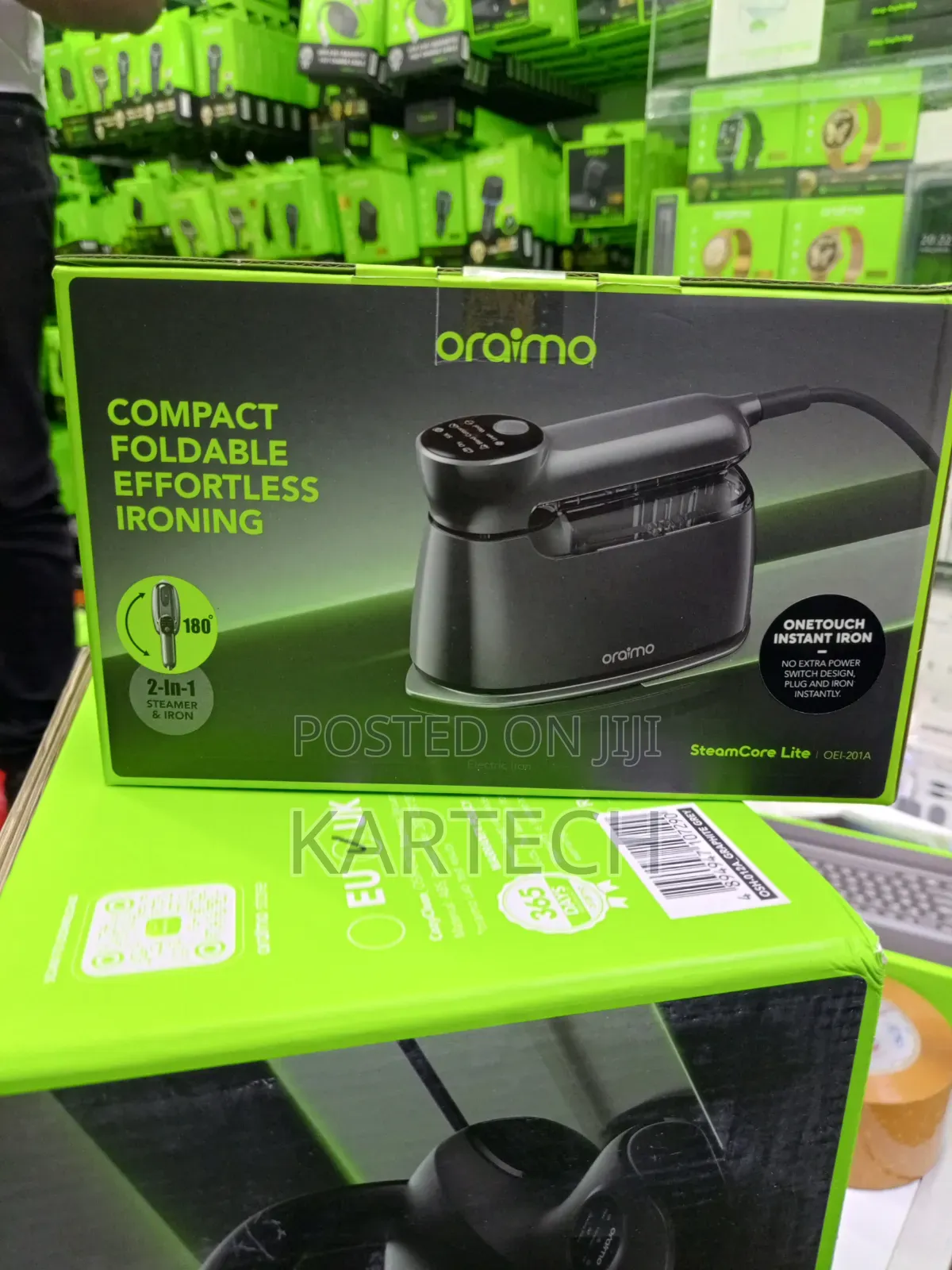 Oraimo OEI-201A Compact Foldable Steam Iron Clothes Steamer
