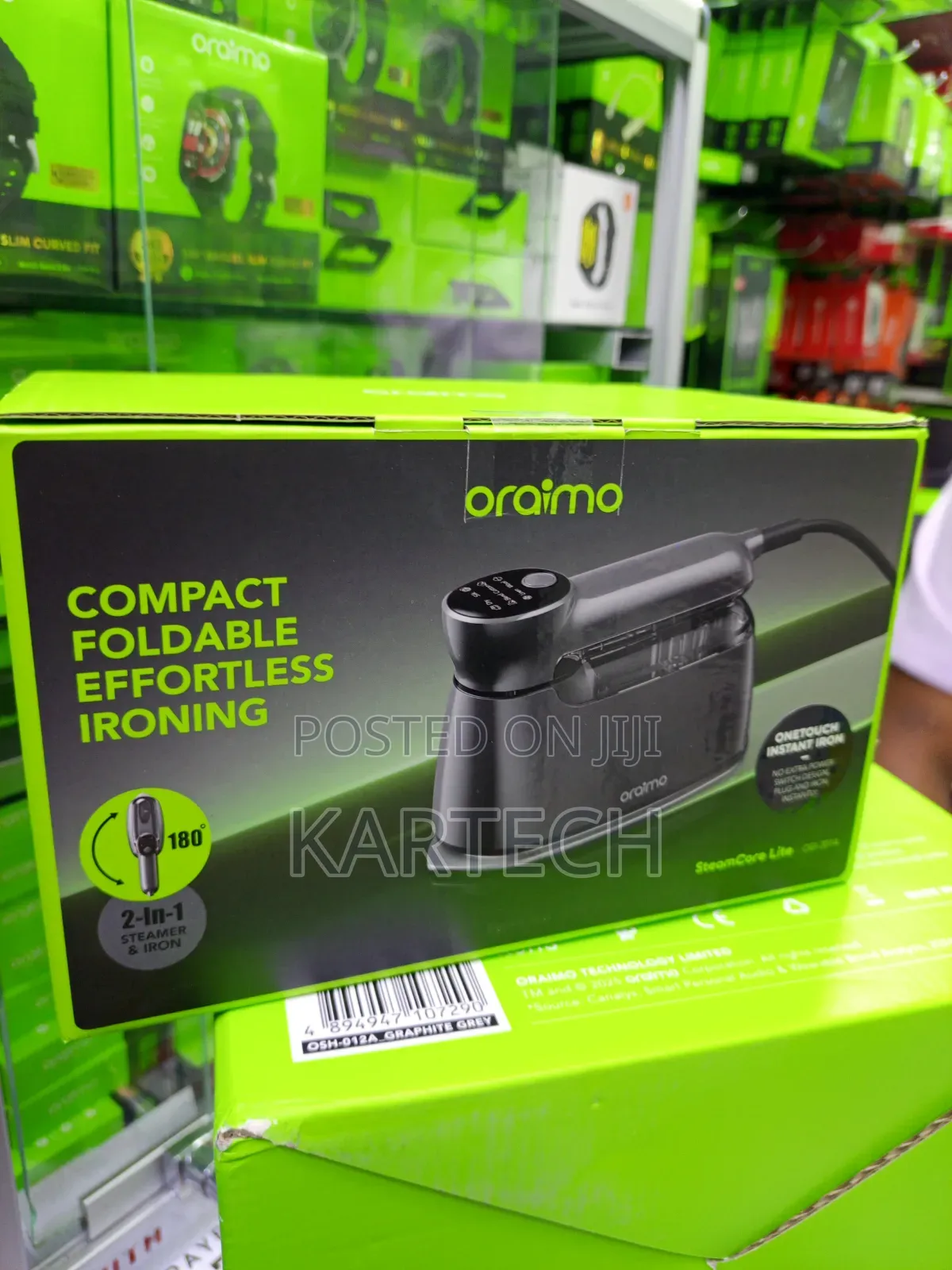 Oraimo OEI-201A SteamCore Lite 2-in-1 Steam Iron Garment Steamer
