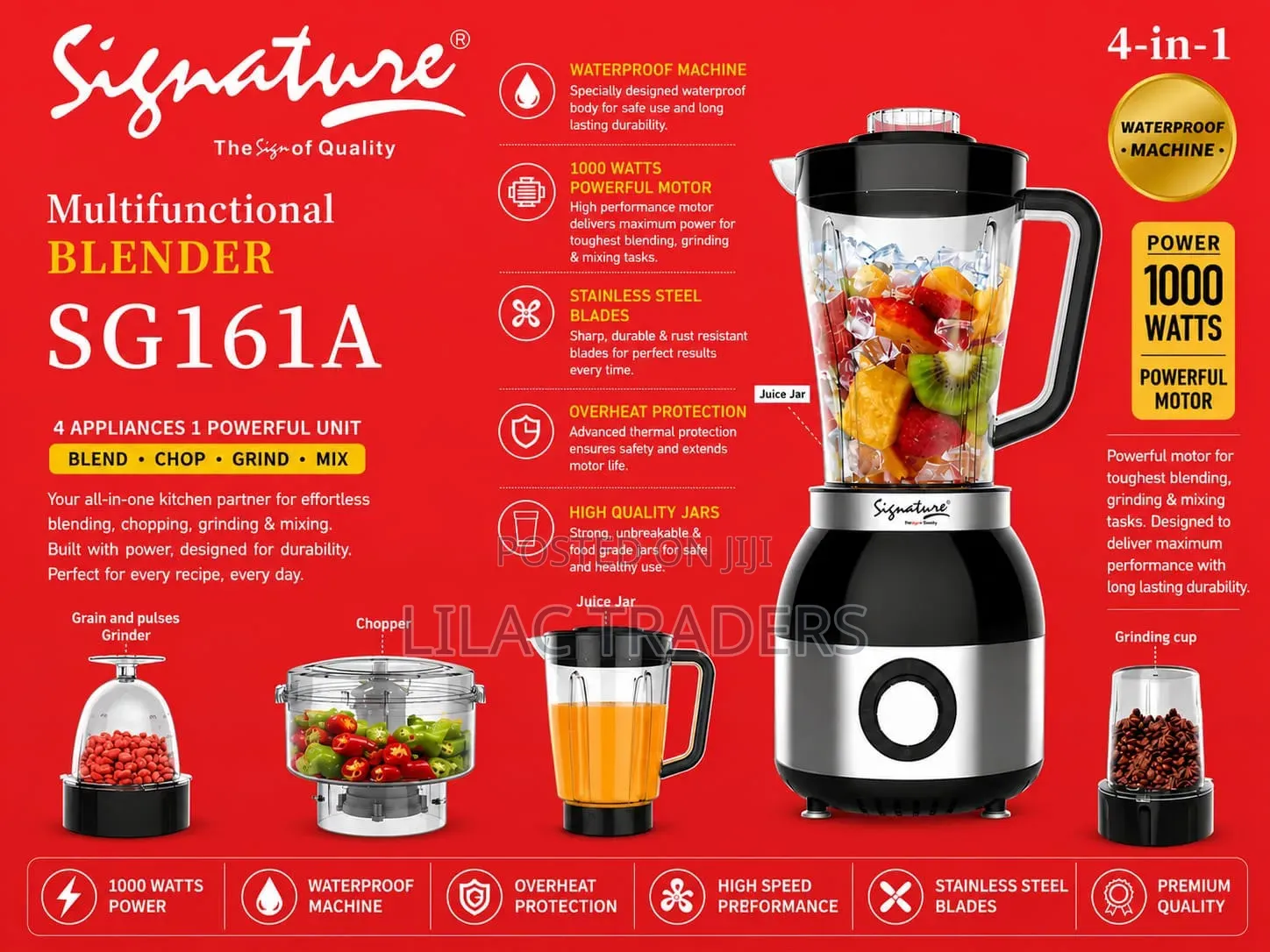 *Signature 4 in 1 Blender Je