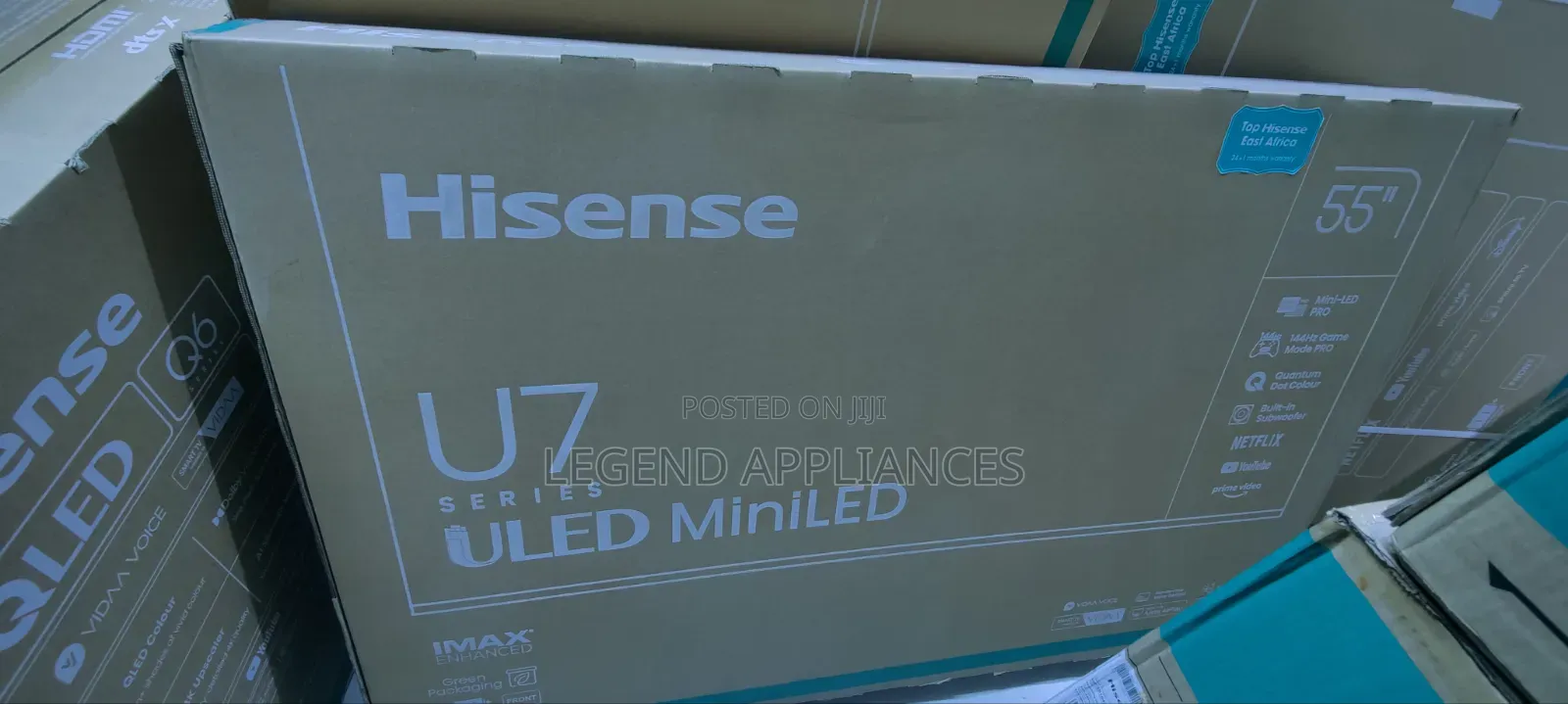 Hisense 55U7NKEN 55-Inch ULED Mini-Led UHD 144Hz Smart TV