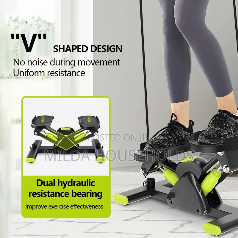 Rock Stepper With Mat and Resistance Band