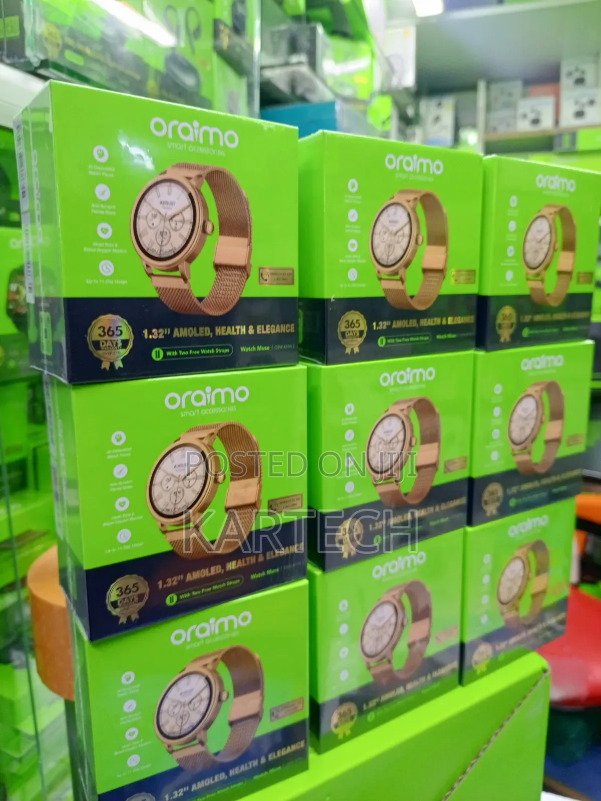 Oraimo Watch Muse OSW-831N – 1.32" AMOLED Smartwatch