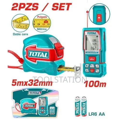Laser Distance Combo Kit 100m Laser Level and 5 M Tape LTD Stock Offer