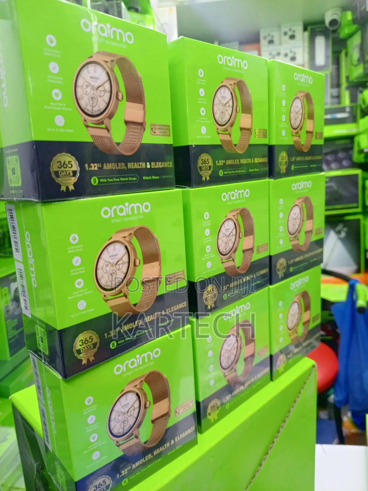 Oraimo OSW-831N Smart Watch With Heart Rate SpO2 Monitoring