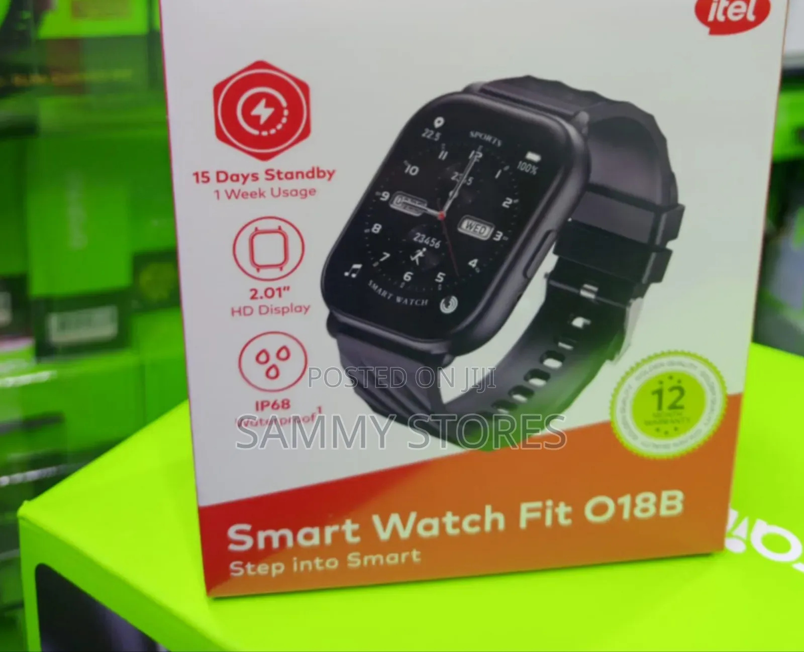 Itel O20 2.04" HD Full-Touch Smartwatch for Android iOS