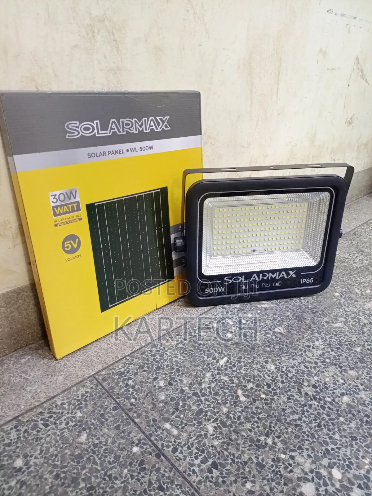 Solarmax 500W LED Solar Flood Light With Remote Control