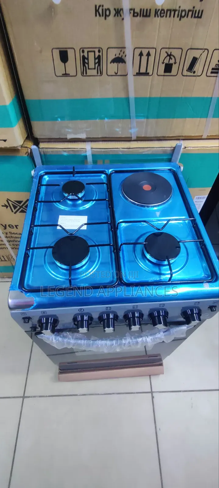 Eurochef Standing Cooker 3Gas +1E 50×55 Electric Oven