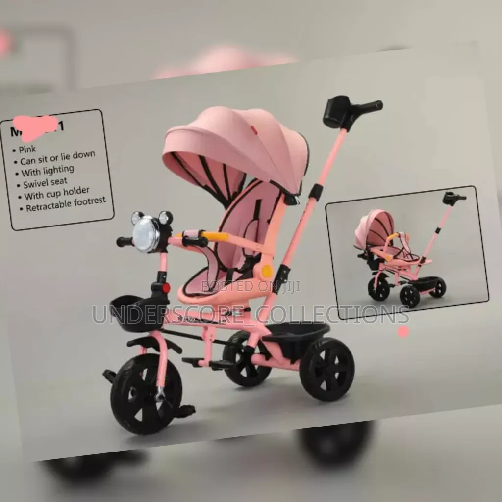 Multi-Function Children's Tricycle Stroller