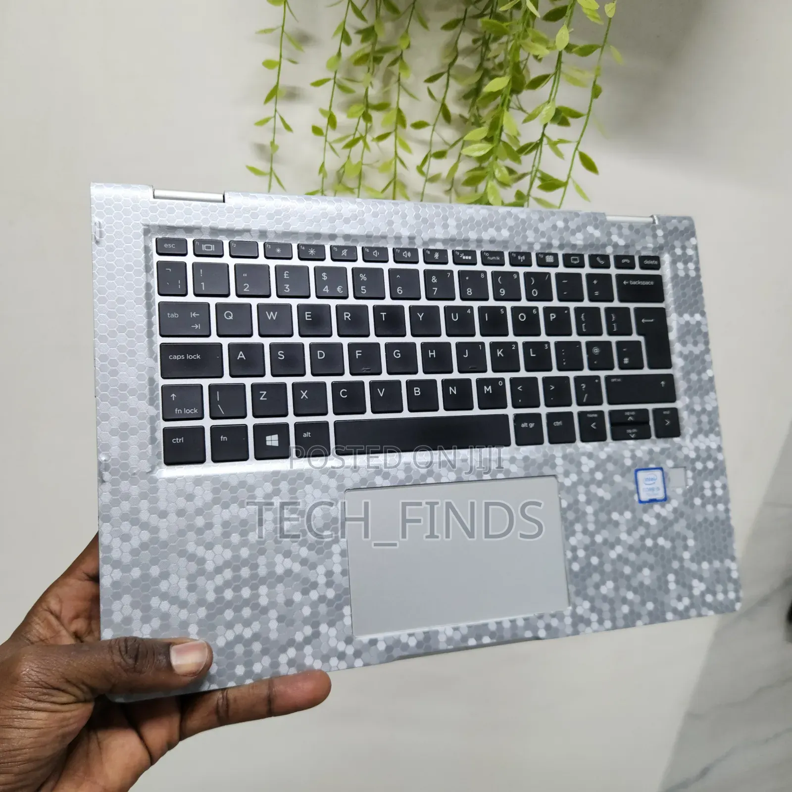 Geometric Honeycomb Pattern Laptop Skin