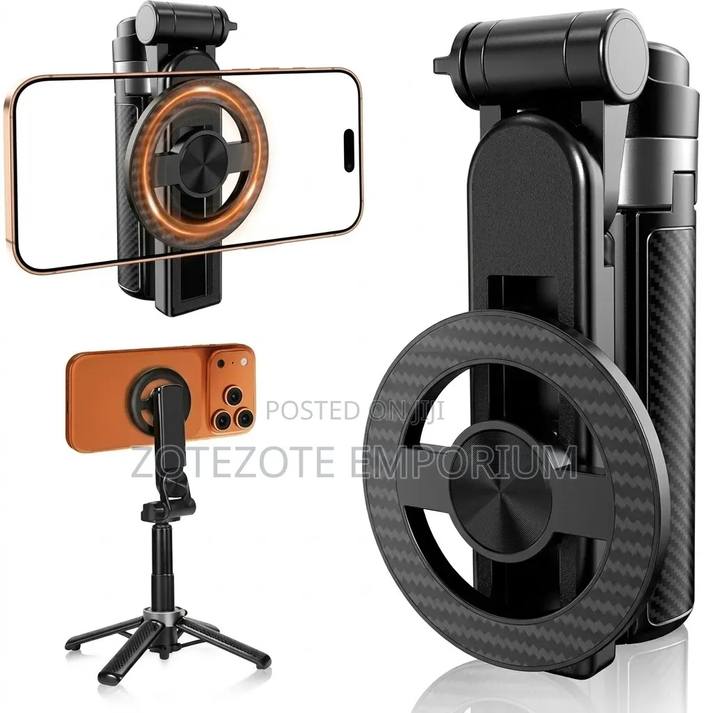 Foldable Magnetic Ring Phone Tripod Stand