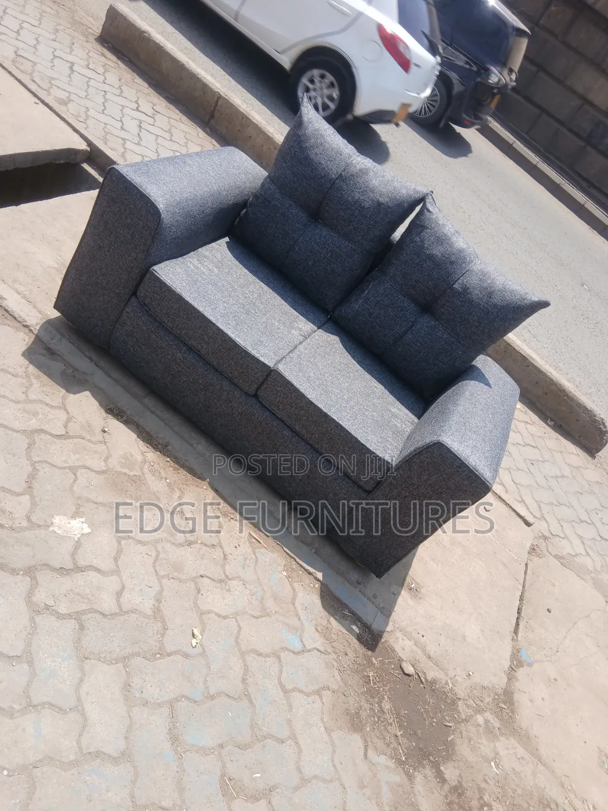Grey Pillowed 2seater for Sale