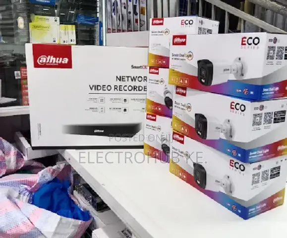 Dahua Ip Cameras 4 Cameras Complete Kit With 4 Channel NVR Smart Dual