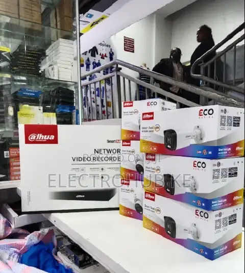 4 Channel Dahua Ip Smart 4 Cameras CCTV Full Kit
