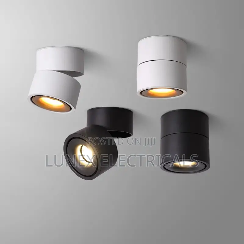 Surface Mounted Spotlights 12W LED Ceiling Lights Tiltable