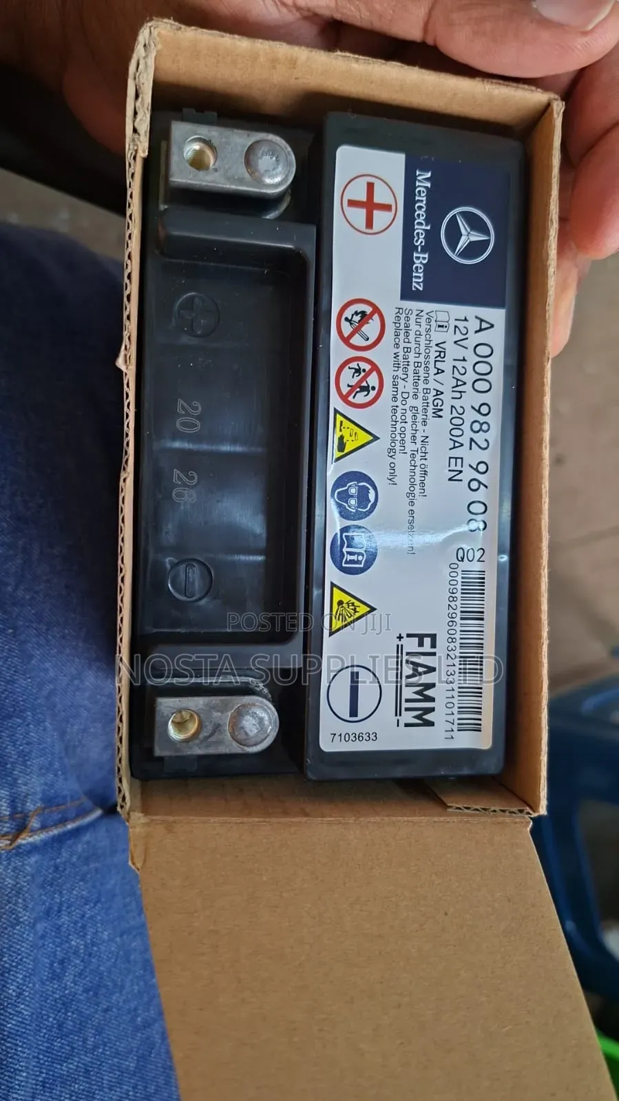 Auxiliary Battery M-Benz 12ah