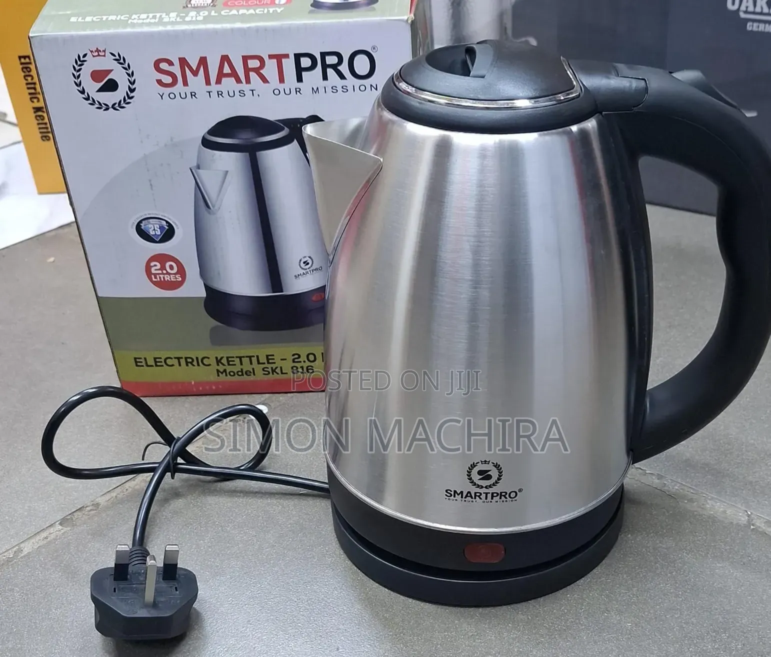 2L Stainless Steel Cordless Electric Kettle