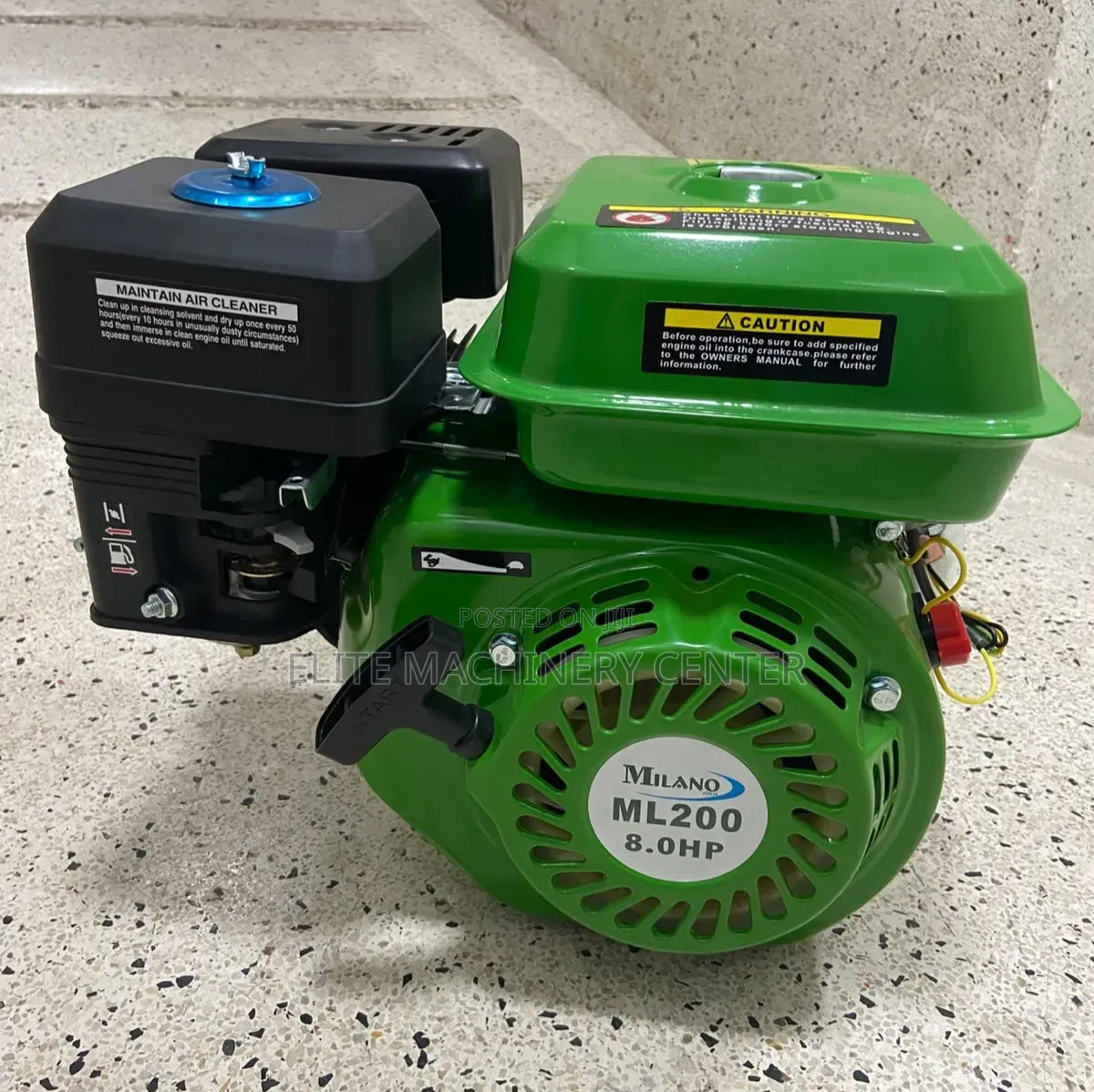 8hp Milano Italia 4-Stroke Petrol Engine,