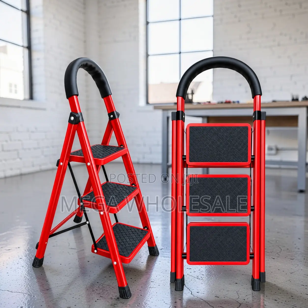 2,3,4 5 Step Folding Ladder Strong Hinges for Construction Tasks