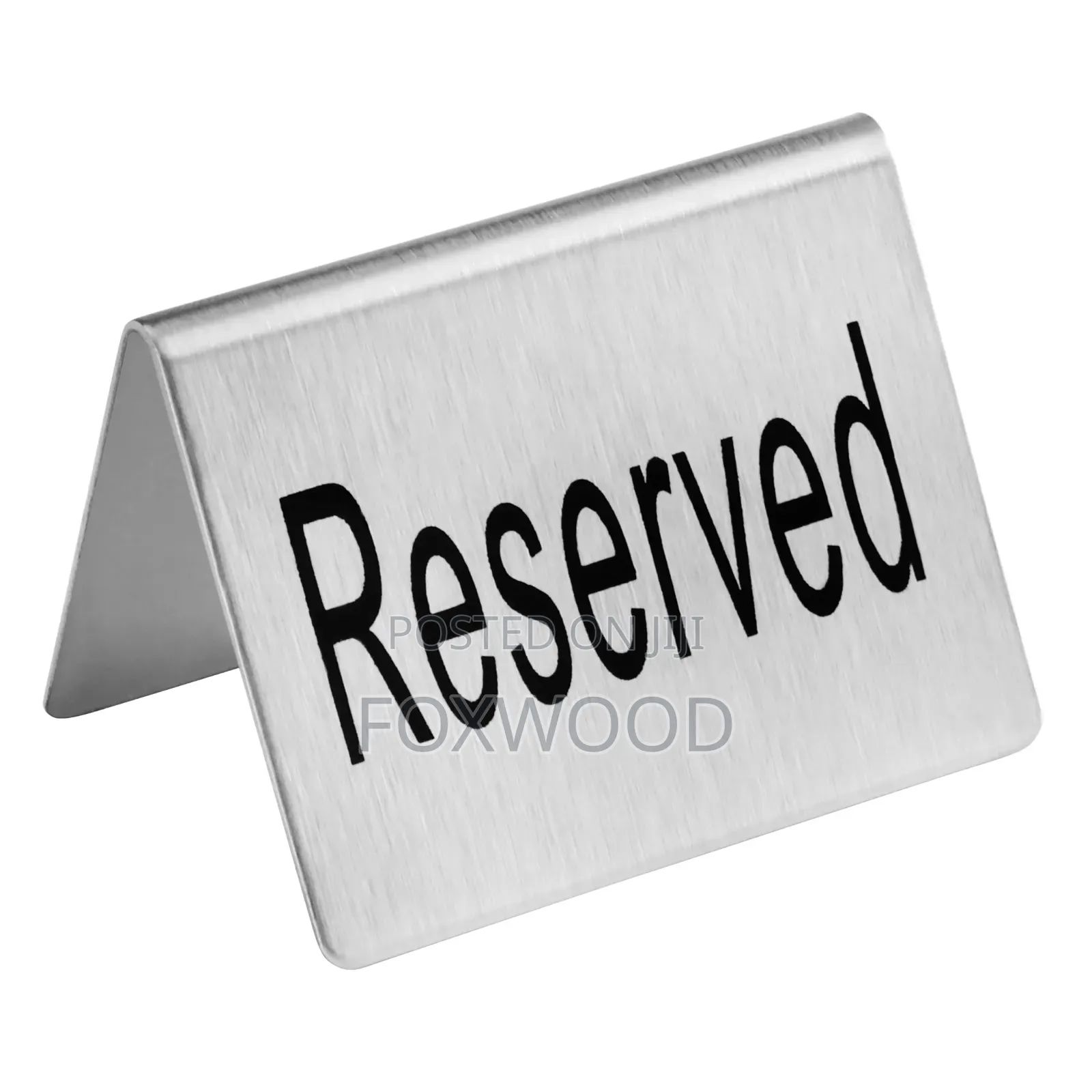 Stainless Steel Tent Reserved Sign,