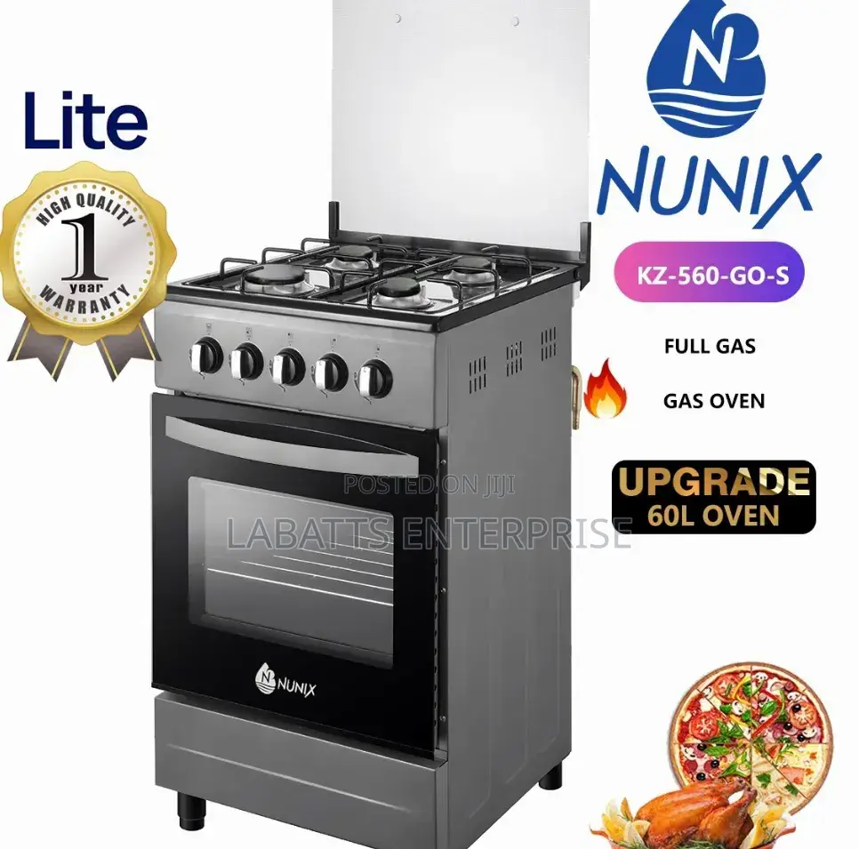 Nunix 50×55 Full Gas Standing Cooker – New Model