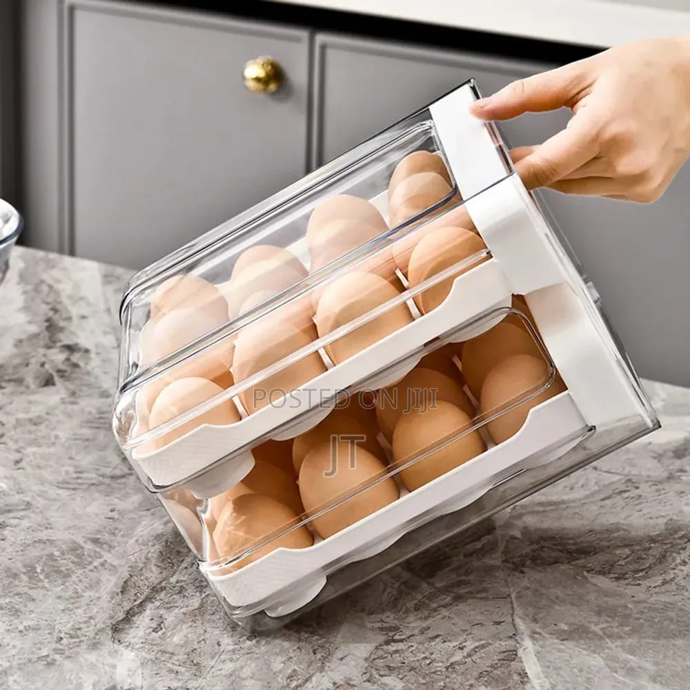 Acrylic Double Layered Egg Storage Box/Egg Tray