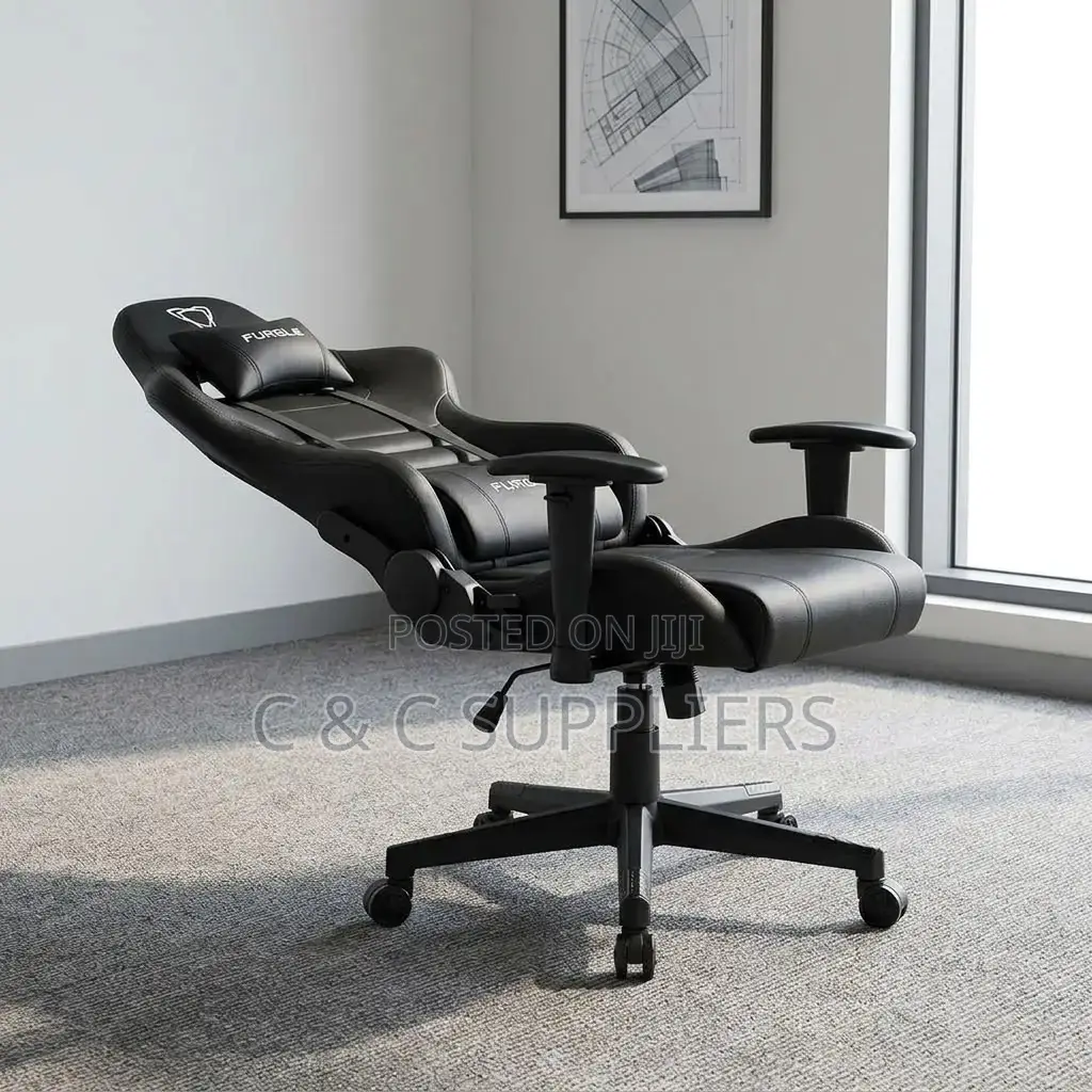 Black Leather Gaming Chair