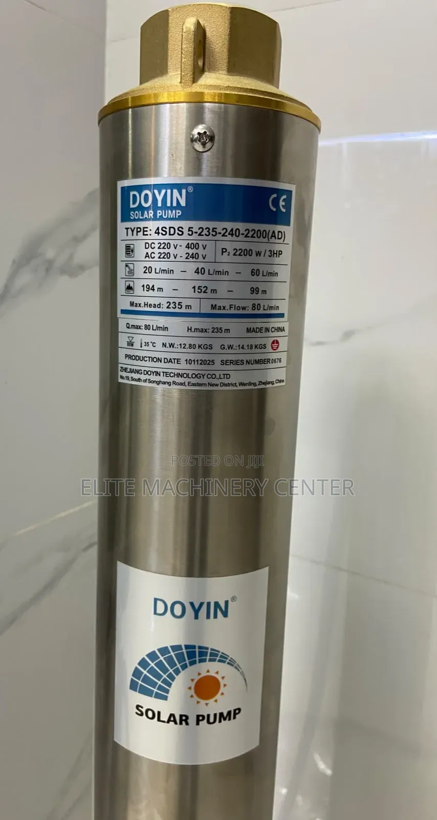 DOYIN 4SDS 5-235-240-2200(ad) Solar and AC Hybrid Submersible