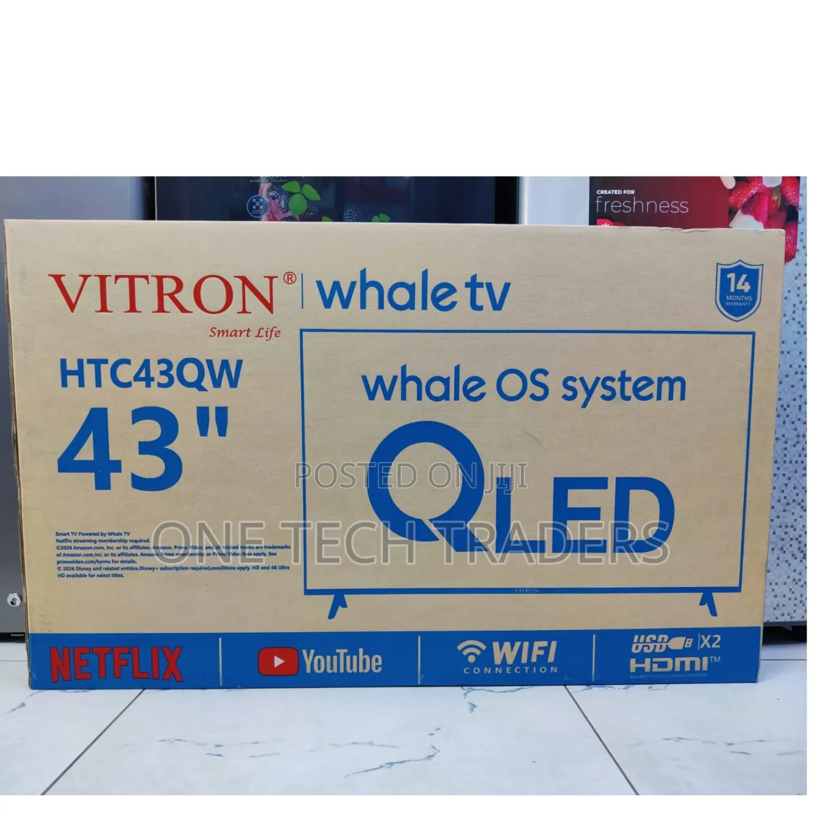 Vitron 43inchs Smart Whale QLED TV