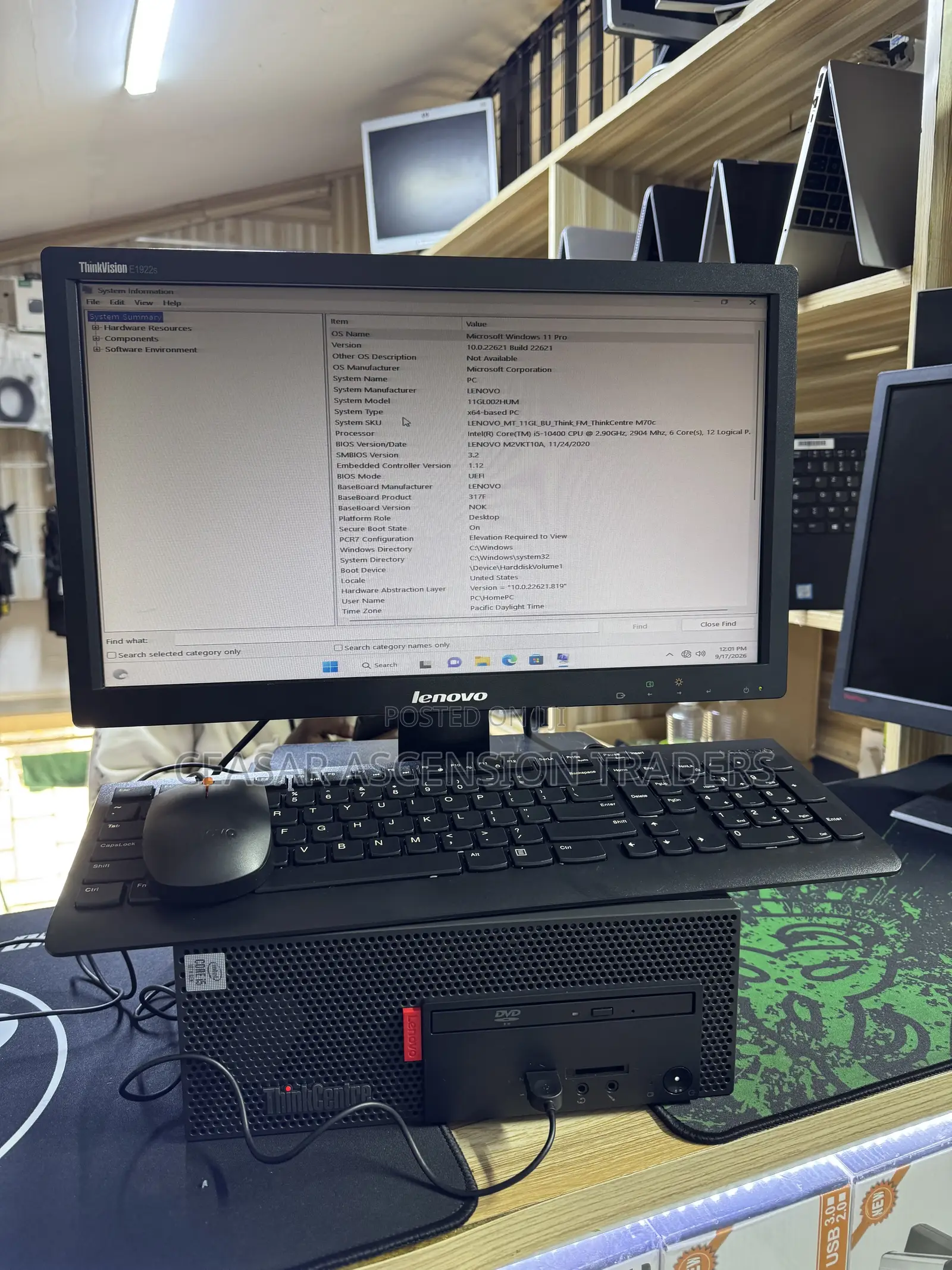 Desktop Computer Lenovo ThinkCentre M700 8GB Intel Core i5 SSD 256GB