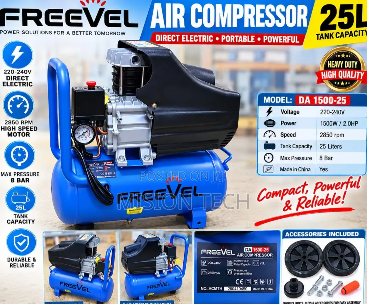Freevel 25L Electric Air Compressor * 