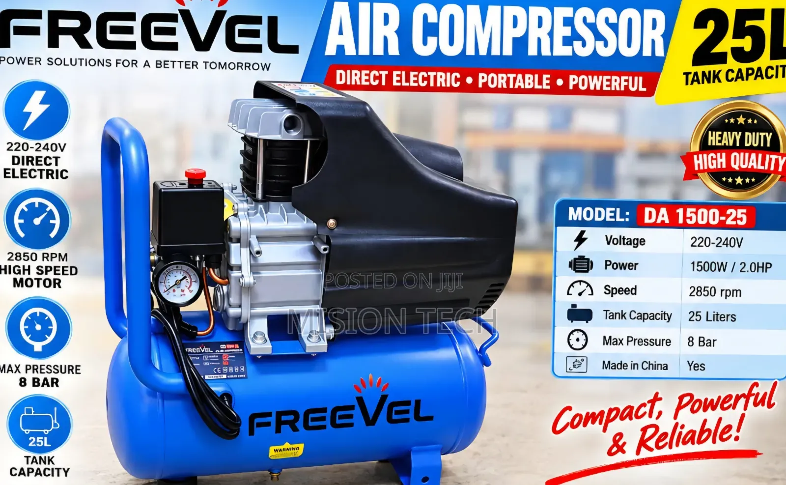 Freevel 25L Electric Air Compressor * 