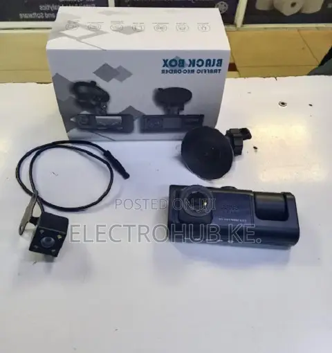 3 in 1 Black Box Car Dash Camera With Front Rear Camera