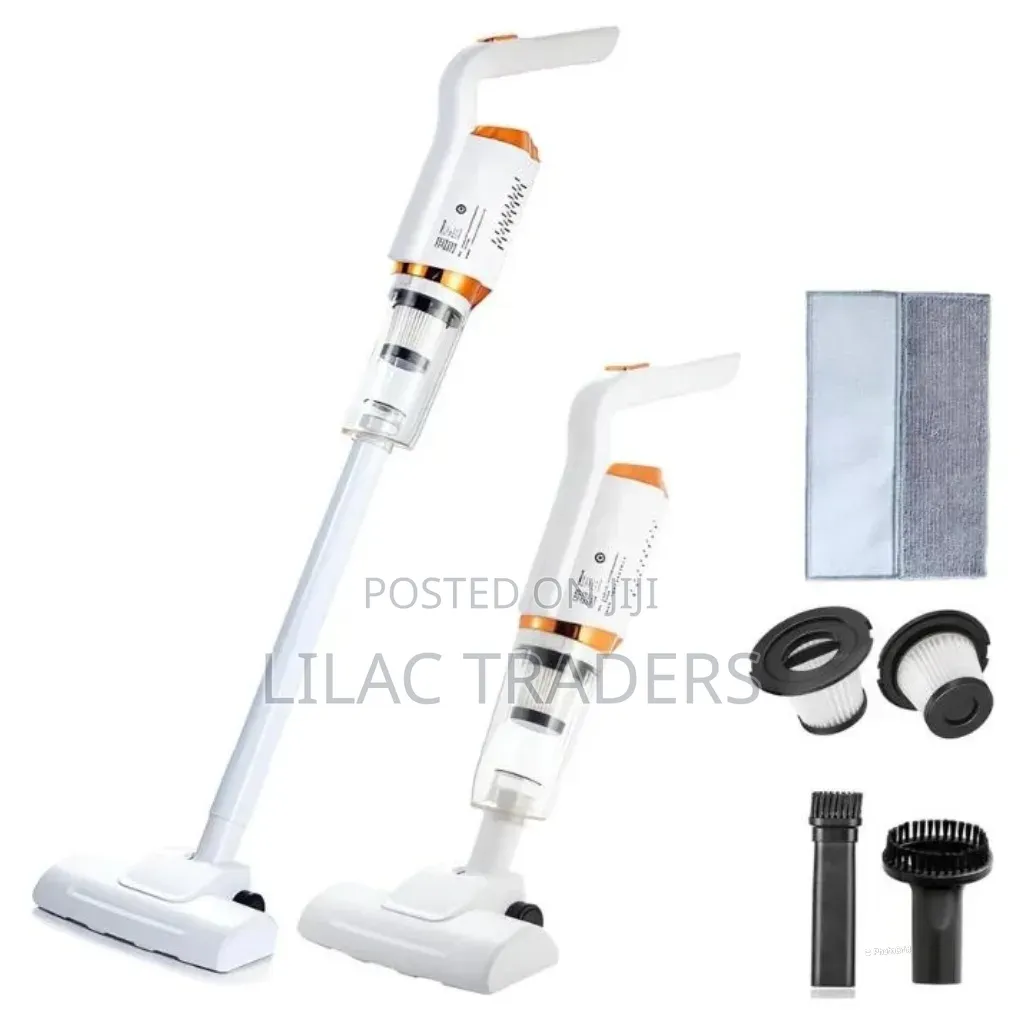 Portable Rechargeable Wireless Vacuum Cleaner – 4 Brush Heads Pa