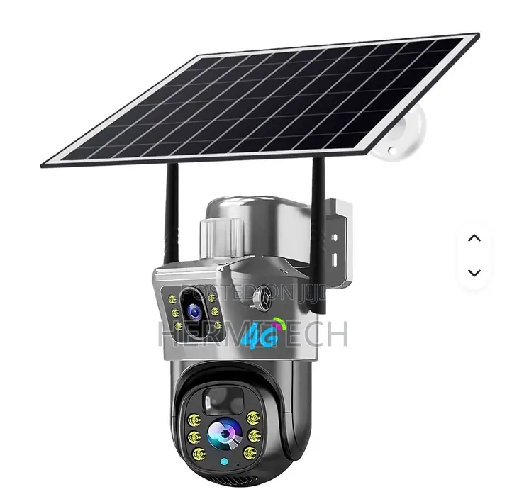 Solar Wireless 4G Dual 4MP PTZ Surveillance Camera for Farm Home