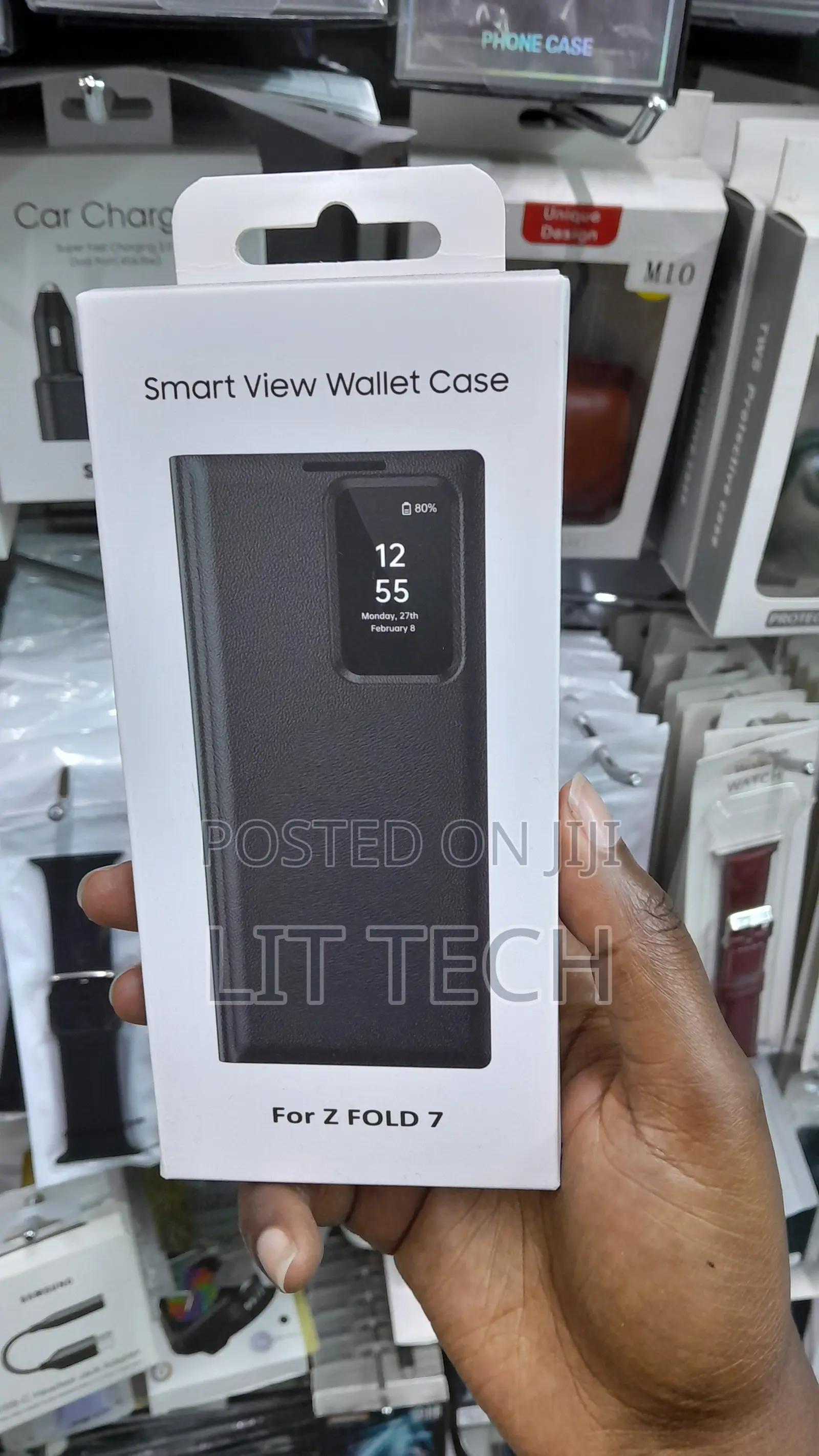 Samsung Galaxy Z Fold 7 Smart Clear View Wallet Cover