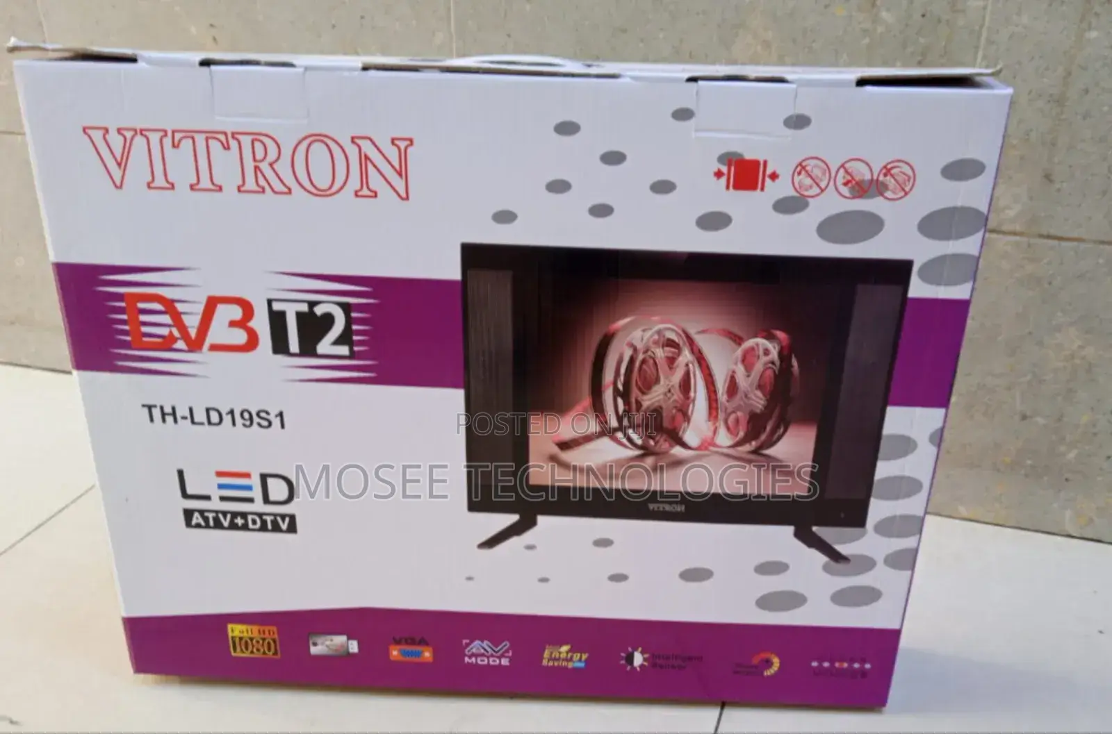 Vitron 19 Inch LED T2 Digital TV – Full HD ATV+DTV
