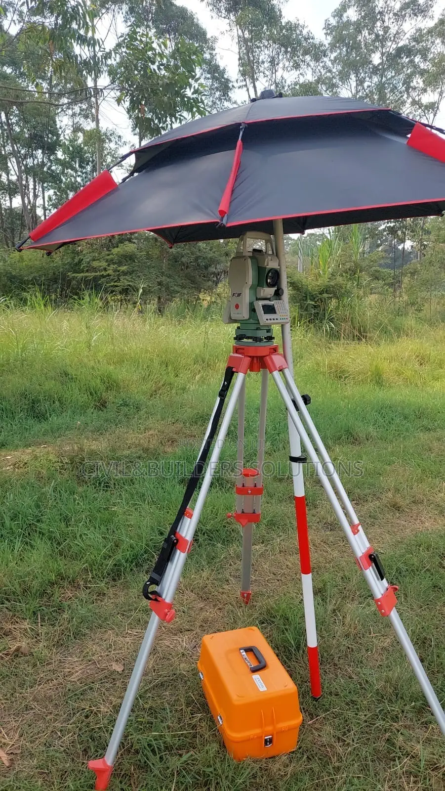 Foif RTS Total Station With an Umbrella