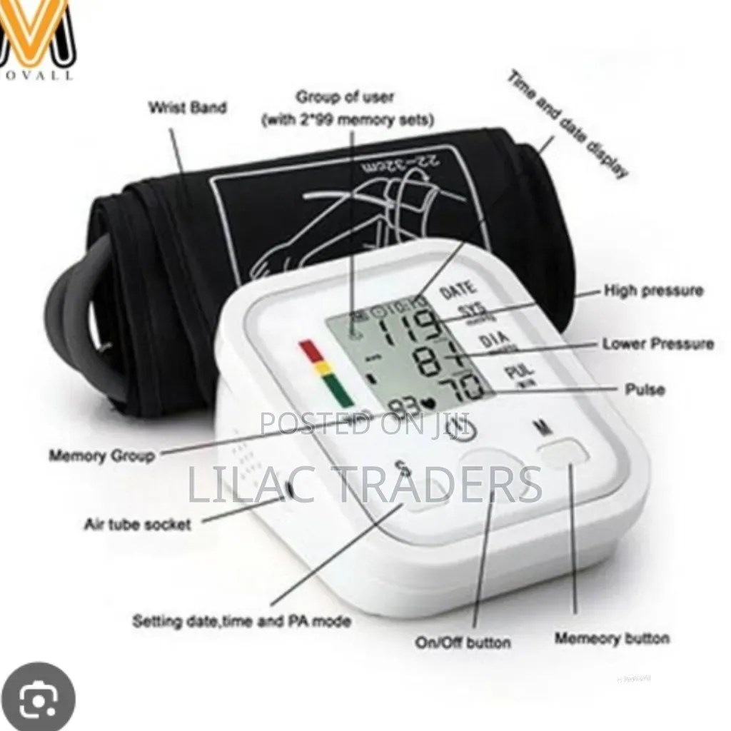 Automatic Digital Upper Arm BP Monitor With Pulse Reading Pa