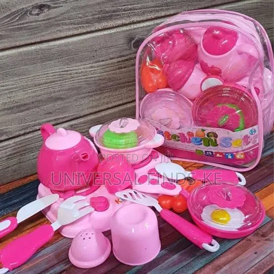 Kids Pretend Play Kitchen Set – Toy Cooking Set