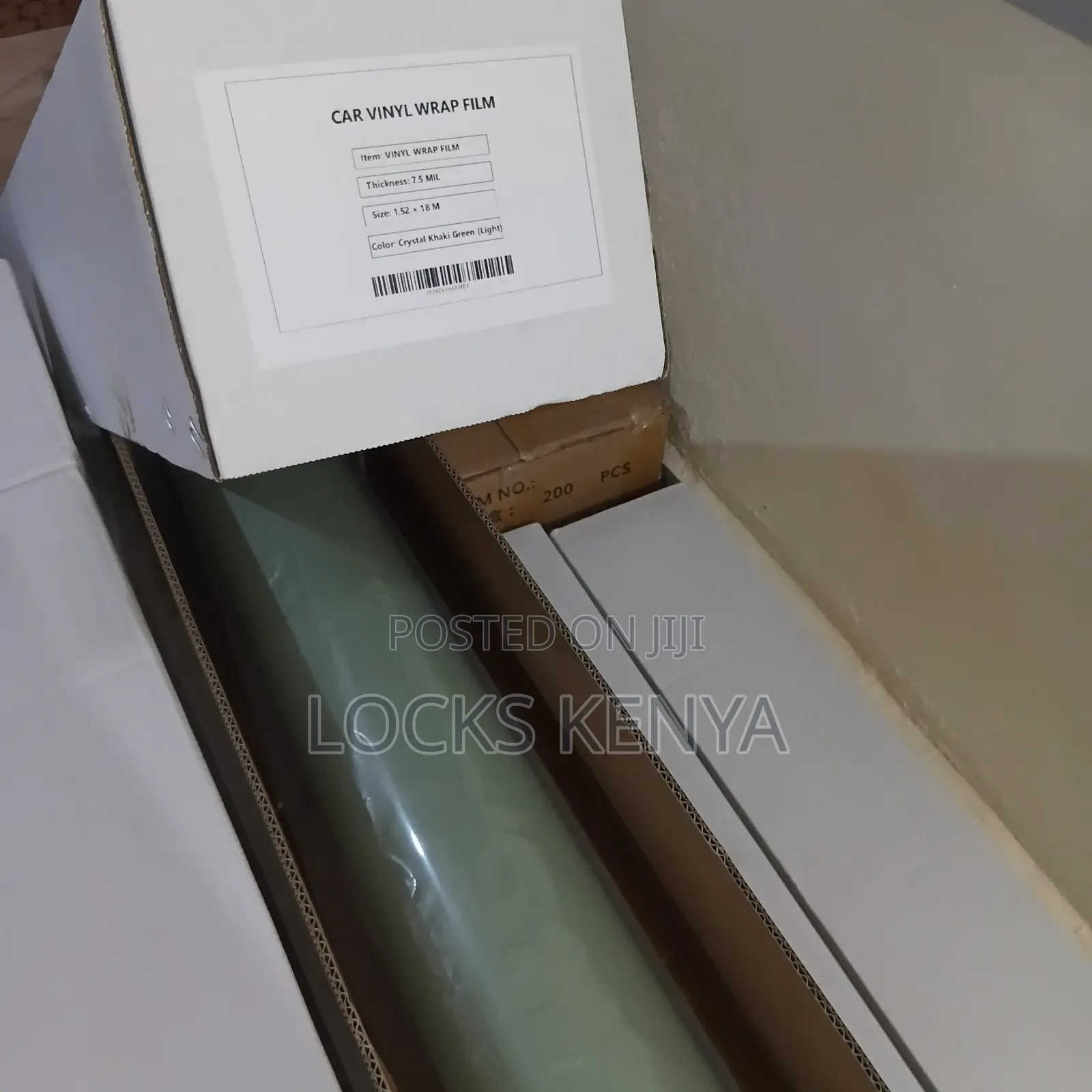 Crystal Khaki Light Green Car Wrap