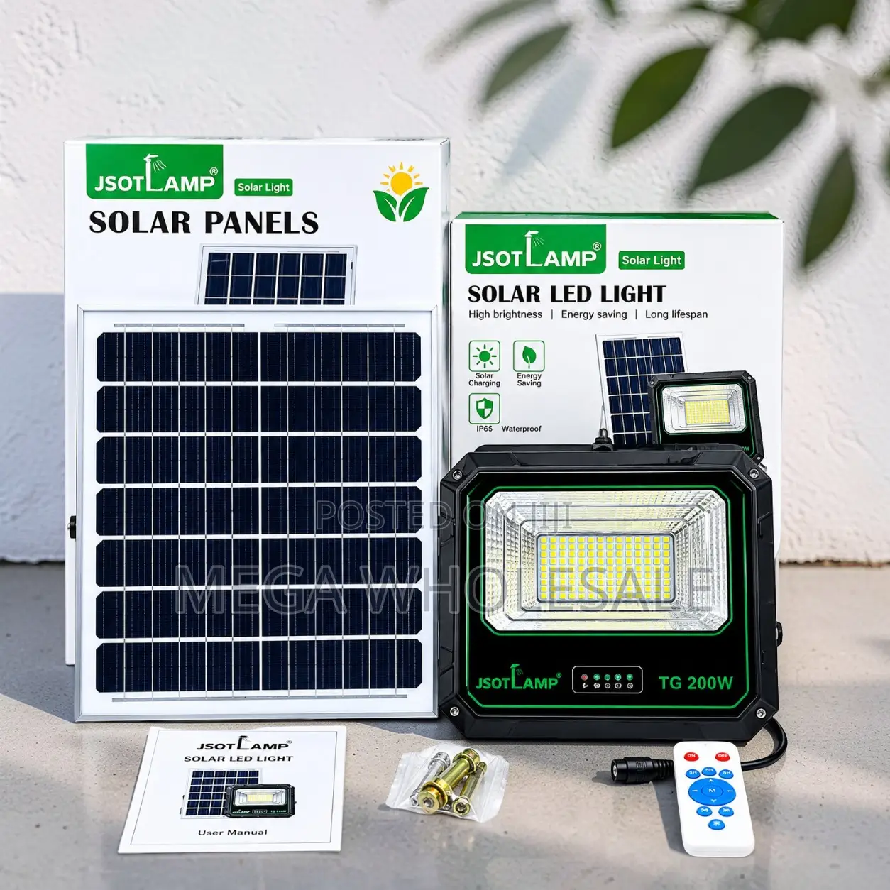 LED Illumination 200W Watts Outdoor Security LED Solar Flood Light