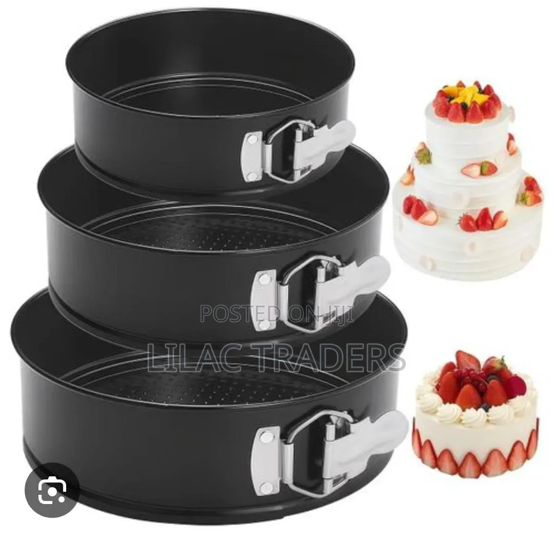 *3pcs Non-Stick Round Cake Mould*
Esj