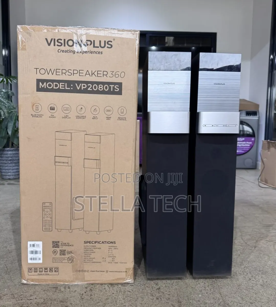 Vision Plus VP2080TS 360W Tower Speaker
