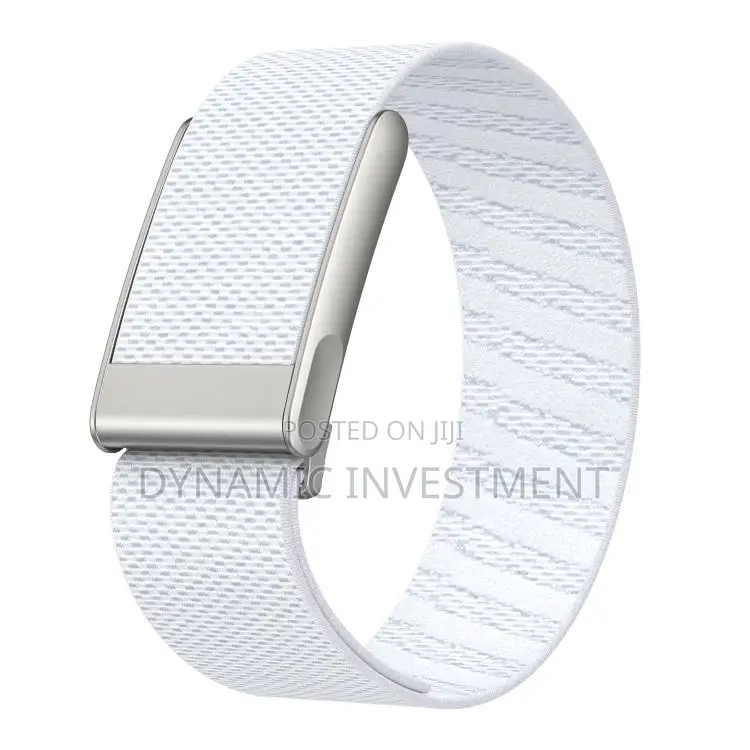 Whoop 5.0 Elastic Decorative Design Nylon Watch Band/Strap White