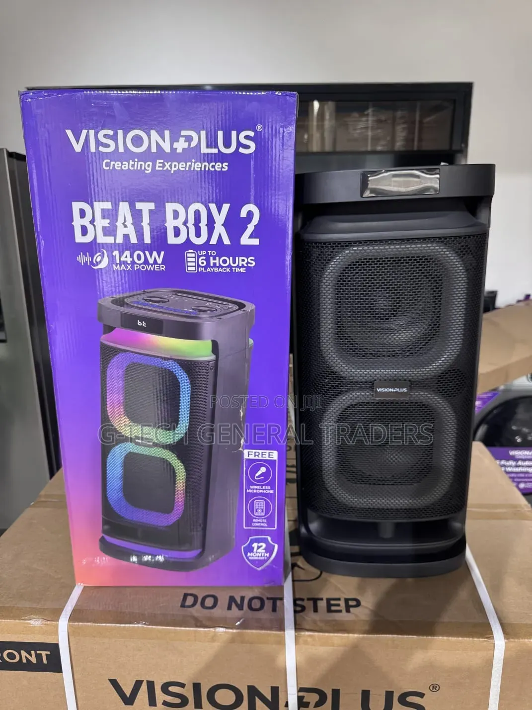 Vision Plus Beat Box 2,140W Portable Party Speaker.