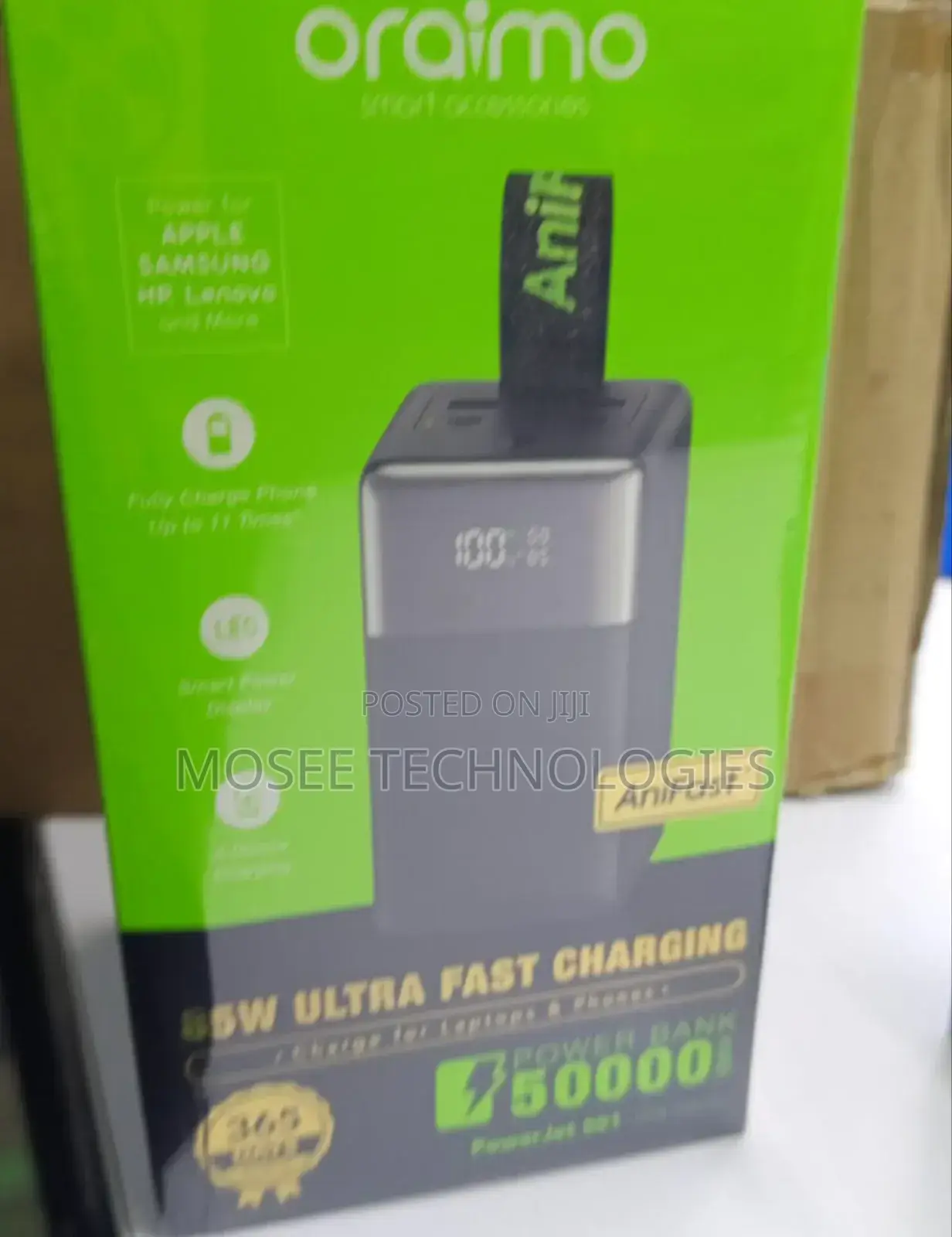 Oraimo 50000mAh 22.5W Fast Charge Power Bank
