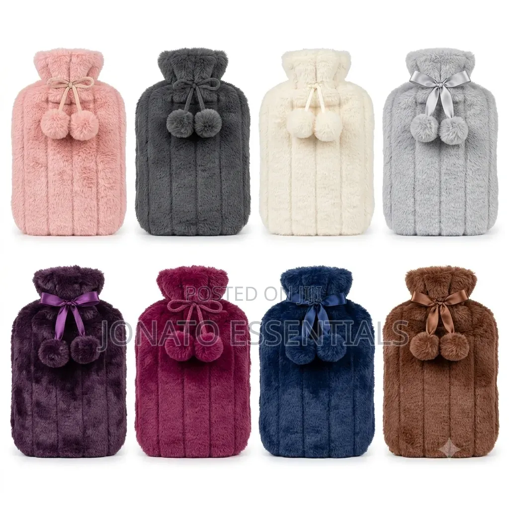 2l Plush Hot Water Bottle, Body Massage Heat Bag